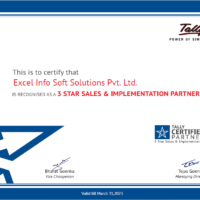 Tally Partner Certificate